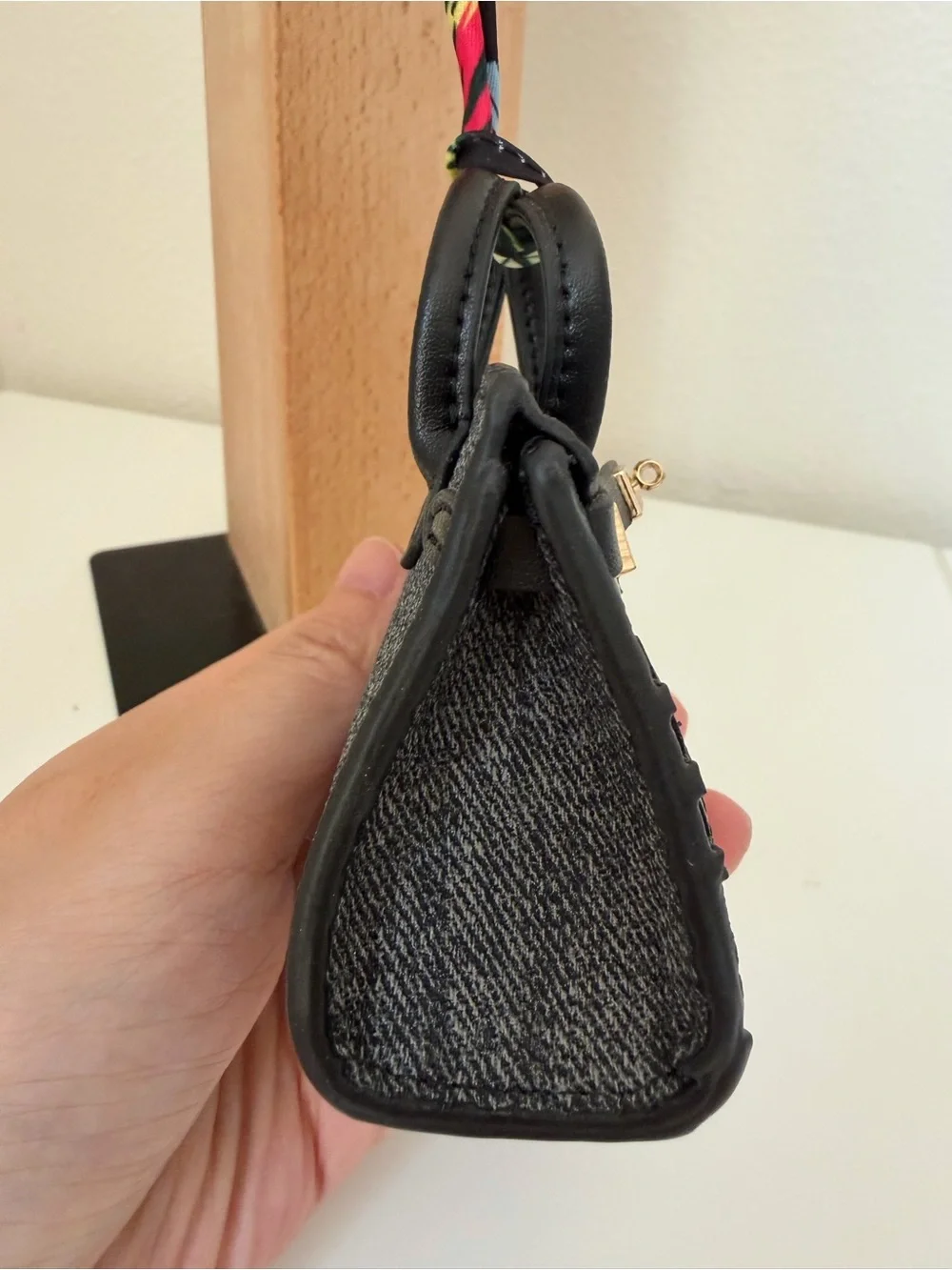 Black Denim Look Mini Bag Charm 🖤🏠